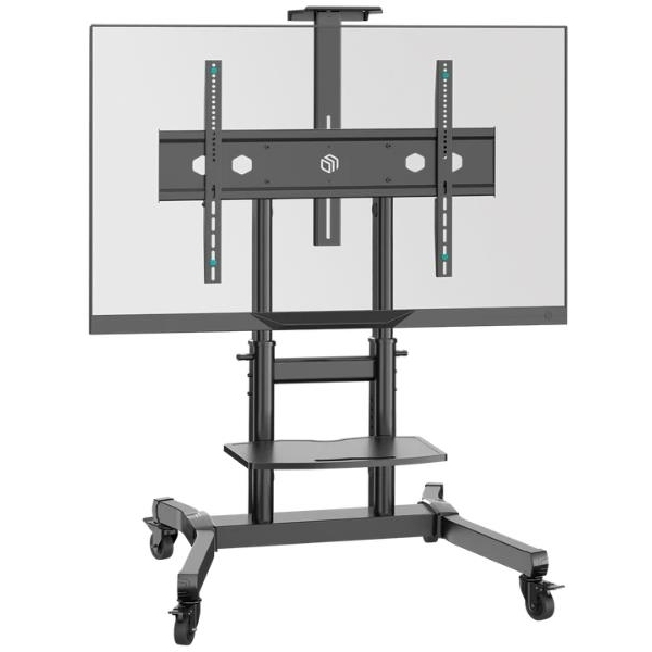 Onkron Βάση Τηλεόρασης Δαπέδου έως 90" και 90kg Μαύρο - Image 2