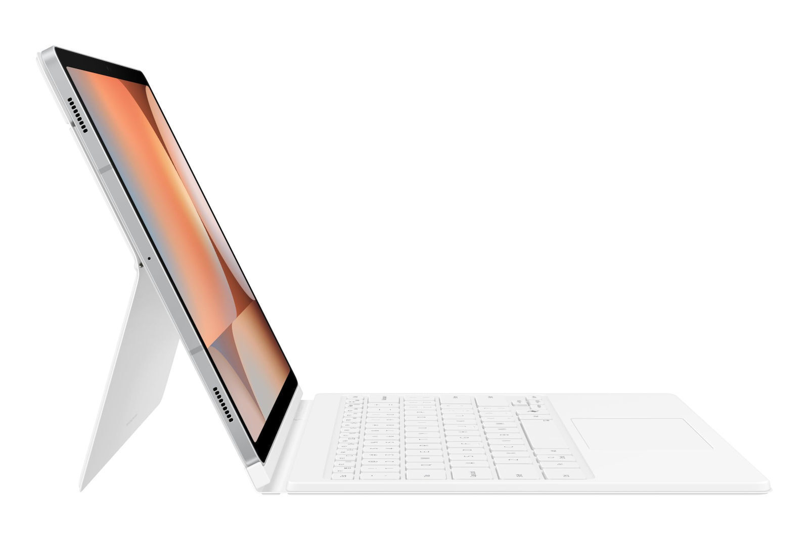 Samsung Flip Cover με Πληκτρολόγιο Λευκή (Galaxy Tab S10+, Tab S9+, Tab S9 FE+)
