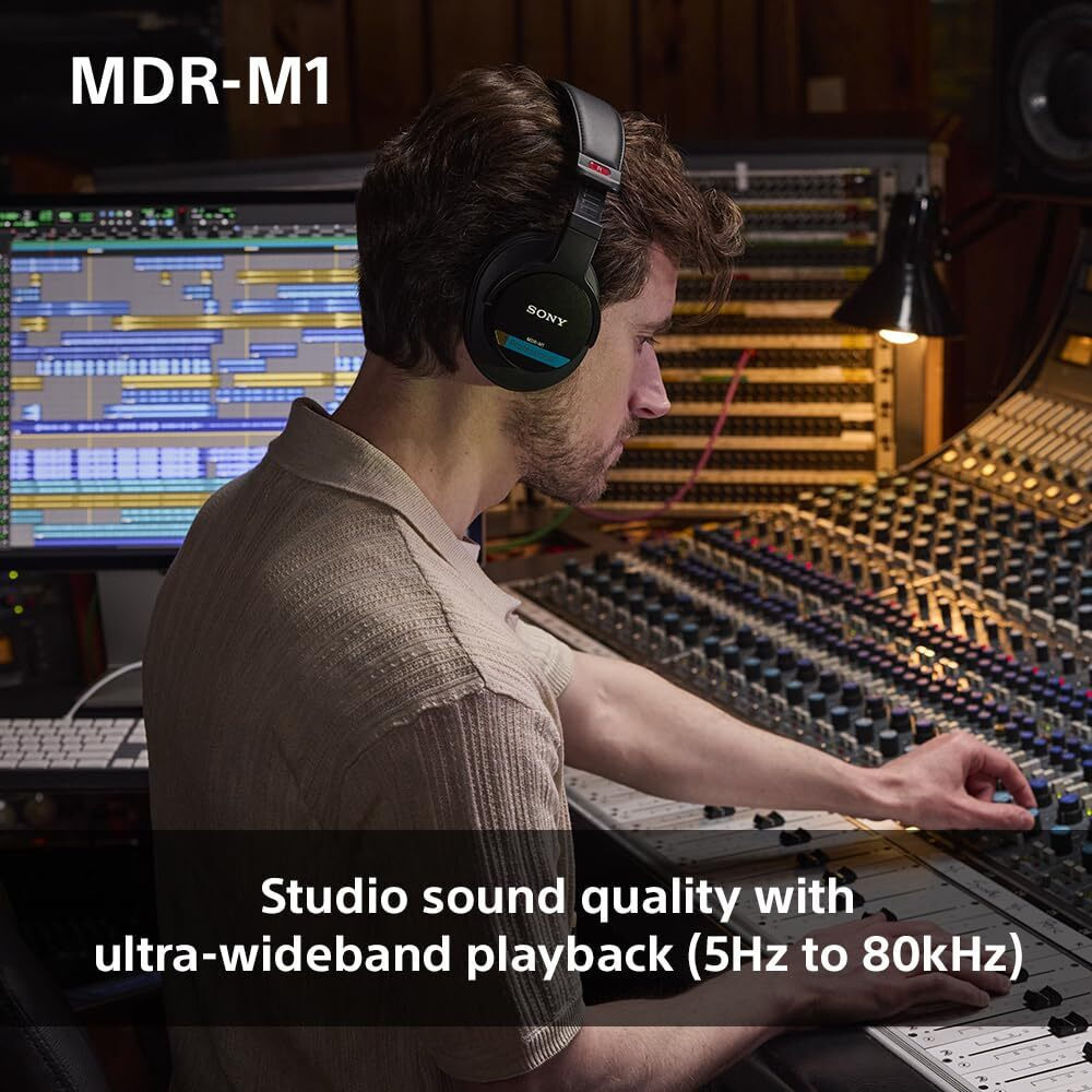 Sony MDRM1 Ενσύρματα Over Ear Ακουστικά Μαύρα - Image 5