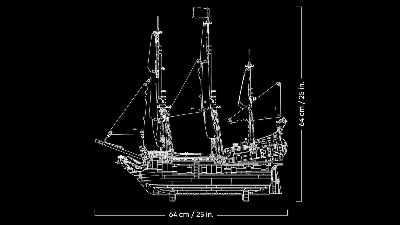 Lego Icons Captain Jack Sparrow's Pirate Ship για 18+ Ετών 2862τμχ 10365 - Image 18