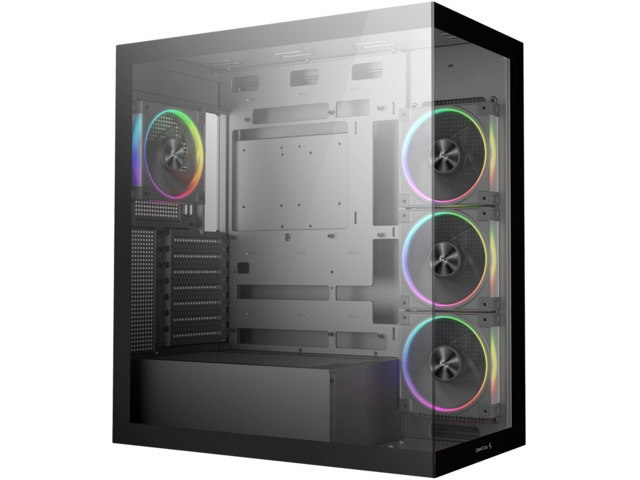 Deepcool CG580 4F V2 Gaming Midi Tower Κουτί Υπολογιστή με Πλαϊνό Παράθυρο και ARGB Φωτισμό Μαύρο - Image 5