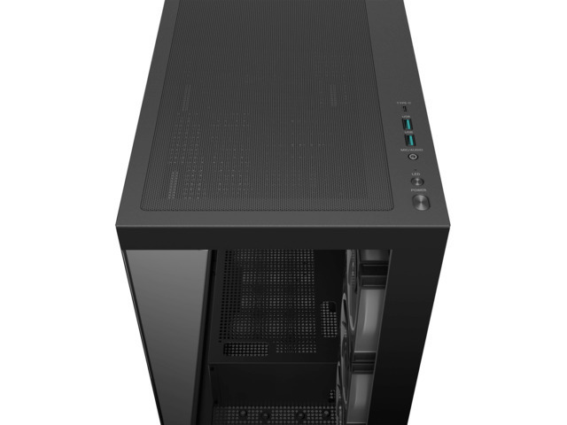 Deepcool CG580 4F V2 Gaming Midi Tower Κουτί Υπολογιστή με Πλαϊνό Παράθυρο και ARGB Φωτισμό Μαύρο - Image 6