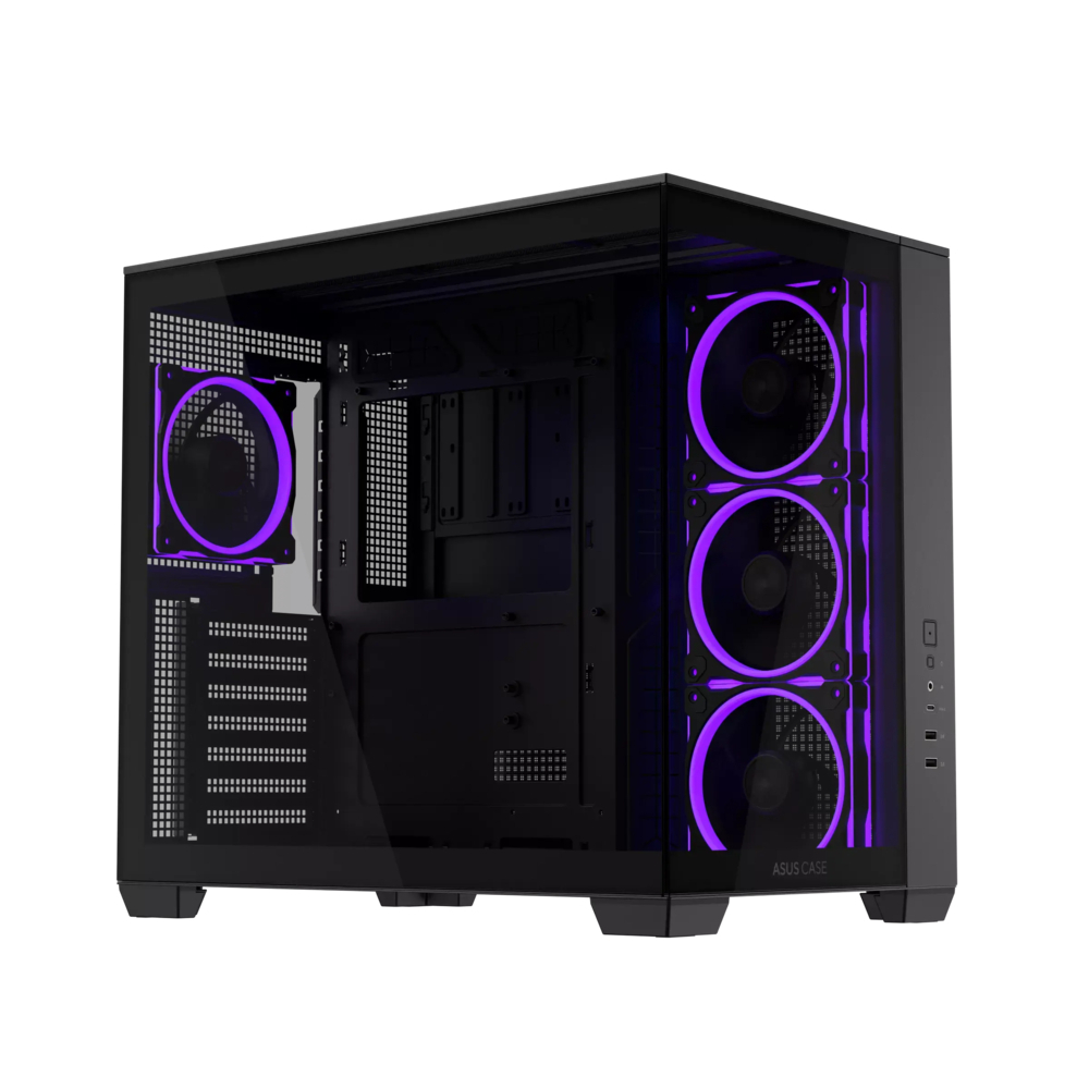 Asus A32 Plus Gaming Midi Tower Κουτί Υπολογιστή με Πλαϊνό Παράθυρο και ARGB Φωτισμό Μαύρο - Image 10