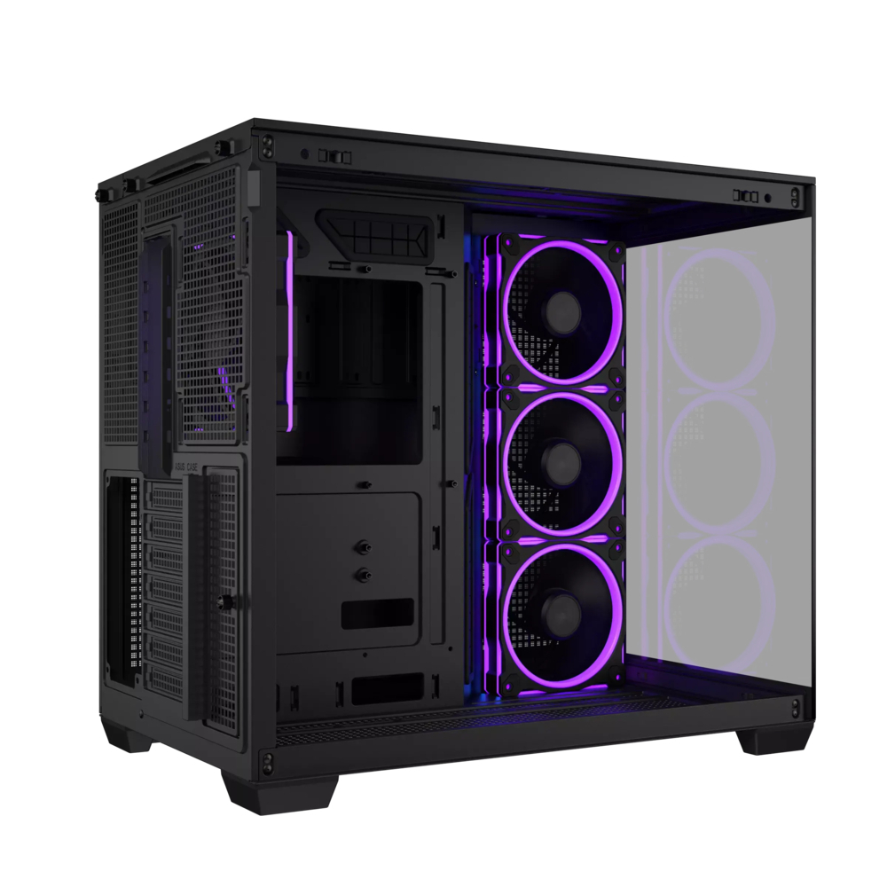 Asus A32 Plus Gaming Midi Tower Κουτί Υπολογιστή με Πλαϊνό Παράθυρο και ARGB Φωτισμό Μαύρο - Image 14