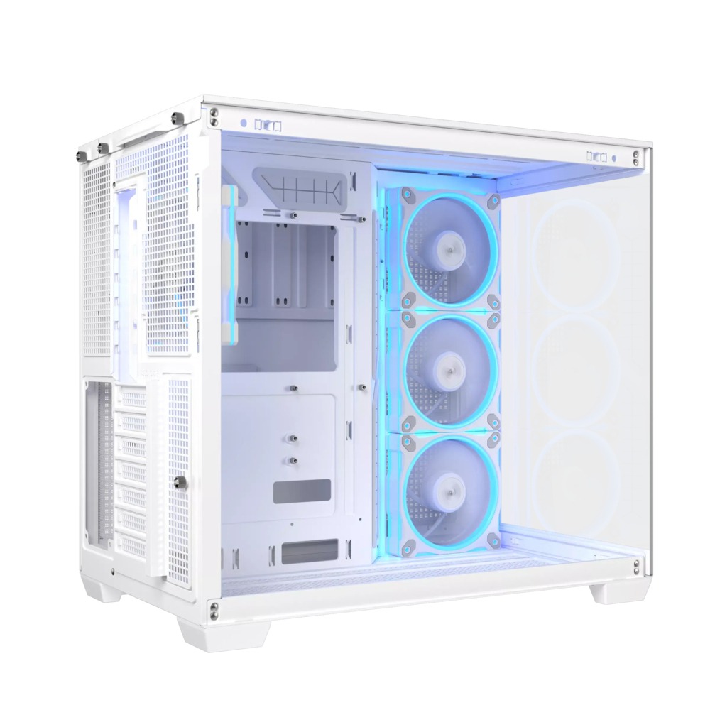 Asus A32 Plus Gaming Midi Tower Κουτί Υπολογιστή με Πλαϊνό Παράθυρο και ARGB Φωτισμό Λευκό - Image 3