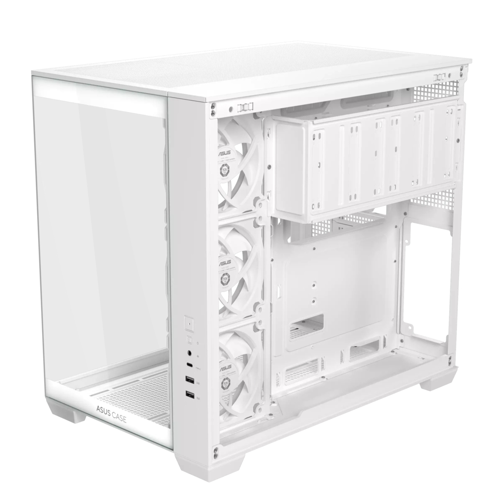 Asus A32 Plus Gaming Midi Tower Κουτί Υπολογιστή με Πλαϊνό Παράθυρο και ARGB Φωτισμό Λευκό - Image 9