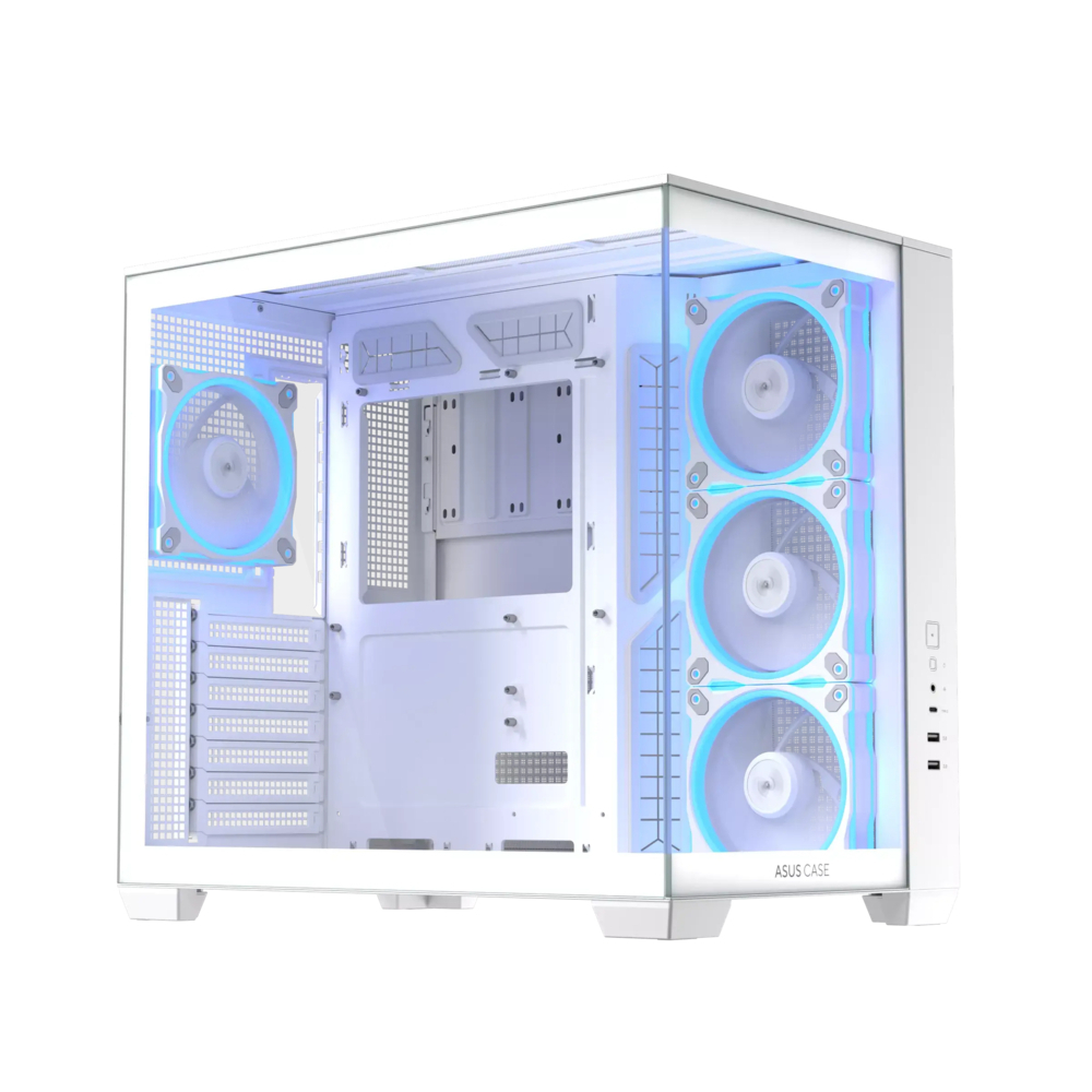 Asus A32 Plus Gaming Midi Tower Κουτί Υπολογιστή με Πλαϊνό Παράθυρο και ARGB Φωτισμό Λευκό - Image 10