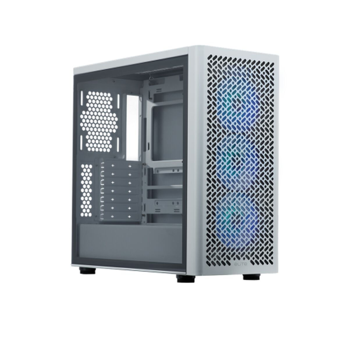CoolerMaster Elite 502 Gaming Midi Tower Κουτί Υπολογιστή με Πλαϊνό Παράθυρο Λευκό