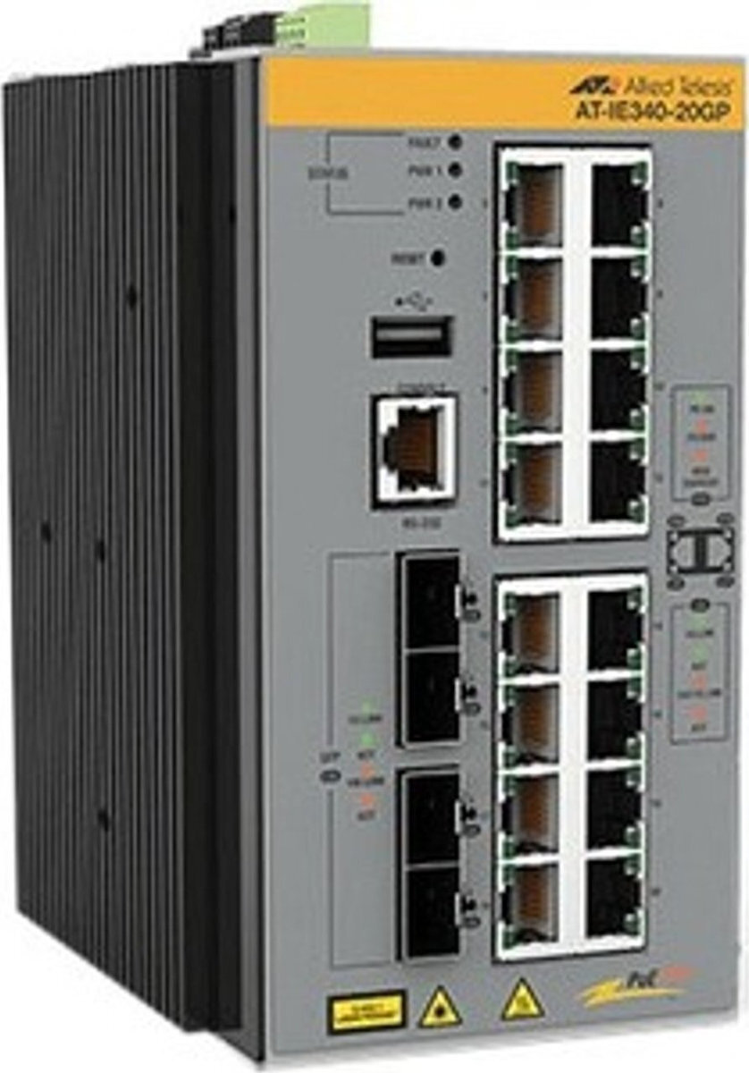 Allied Telesis IE340-12GT Managed L2 / L3 PoE+ - Image 2