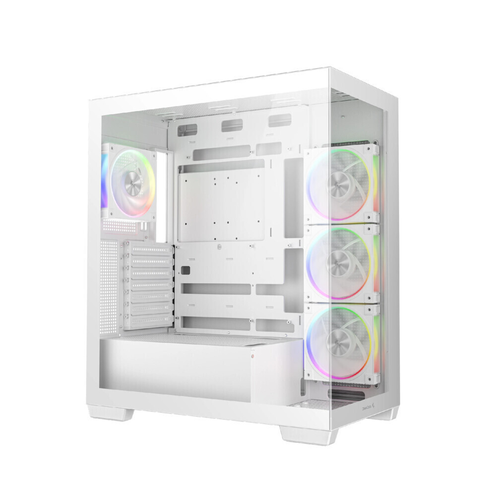 Deepcool CG580 4F V2 Gaming Midi Tower Κουτί Υπολογιστή με Πλαϊνό Παράθυρο και ARGB Φωτισμό Λευκό - Image 6