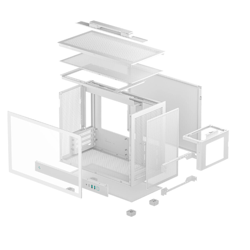 Deepcool CH160 Plus Mini Tower Κουτί Υπολογιστή με Πλαϊνό Παράθυρο Λευκό - Image 4