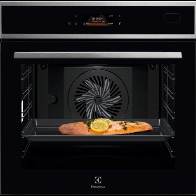 Electrolux Άνω Πάγκου Μαύρος EOB8S38X