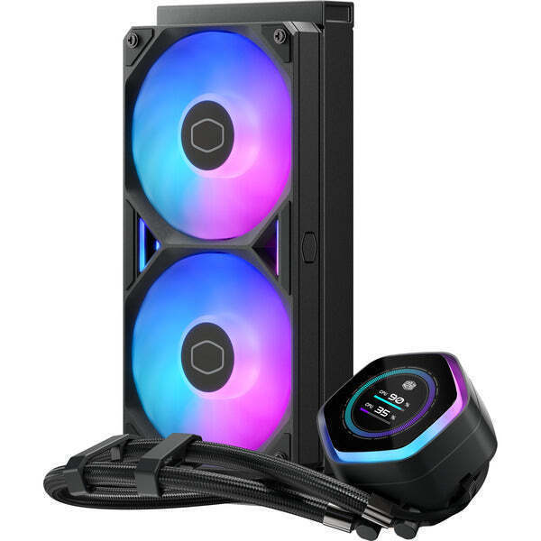 CoolerMaster MasterLiquid 240 Atmos II Υδρόψυξη Επεξεργαστή 120mm για Socket AM4/AM5/1700/1200/115x με ARGB Φωτισμό - Image 3