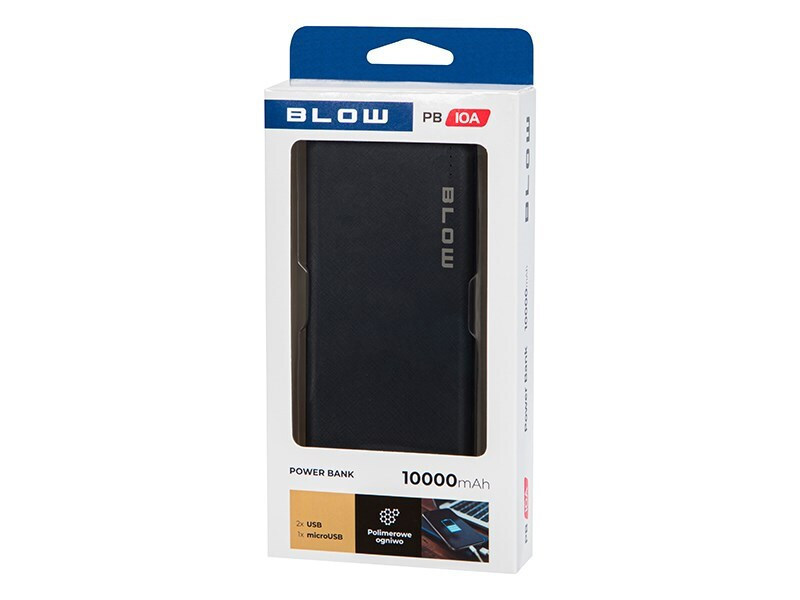 Blow PB10A Power Bank 10000mAh με 2 Θύρες USB-A Μαύρο - Image 2