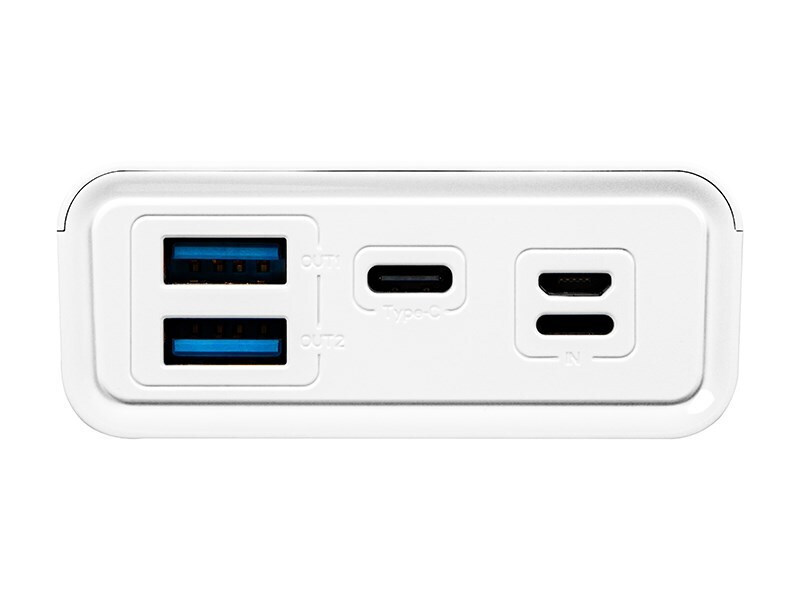 Blow PB20E Power Bank 20000mAh 20W με 2 Θύρες USB-A και Θύρα USB-C Λευκό - Image 5