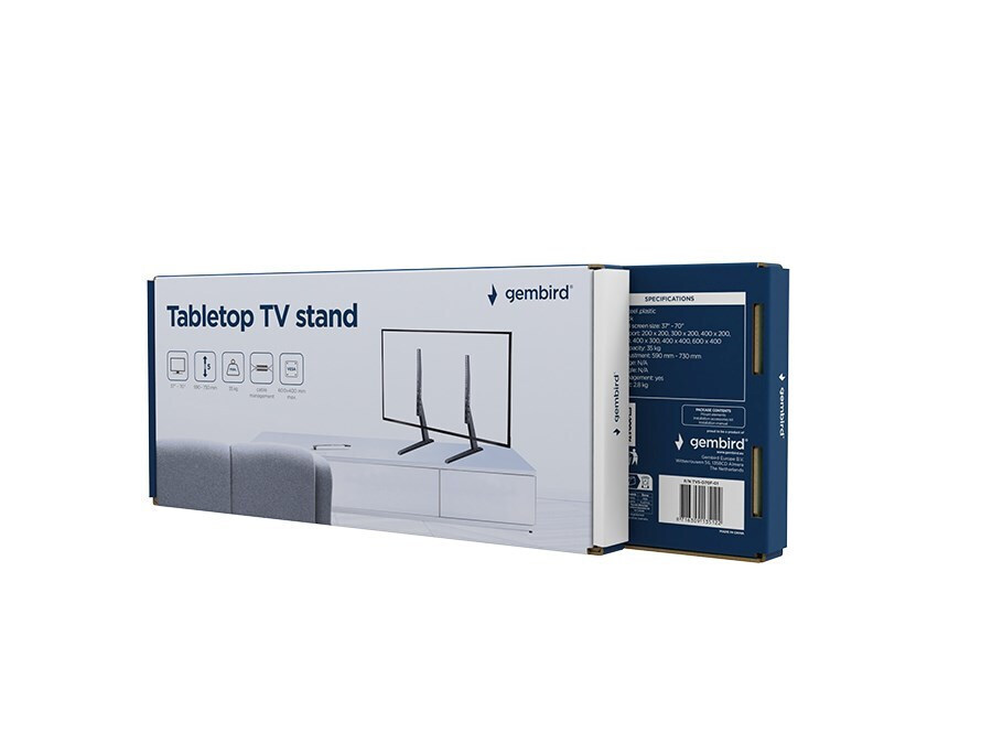 Gembird TVS-D70F-01 Επιτραπέζια Βάση Τηλεόρασης έως 70" Μαύρο - Image 7