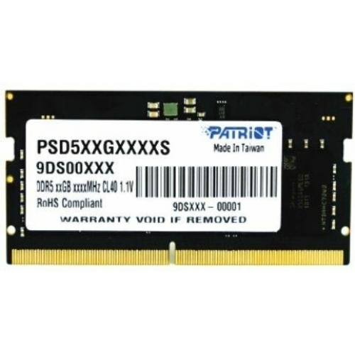 Patriot Signature DDR5 με Module 1x8GB και Ταχύτητα 4800 για Laptop PSD58G480041S