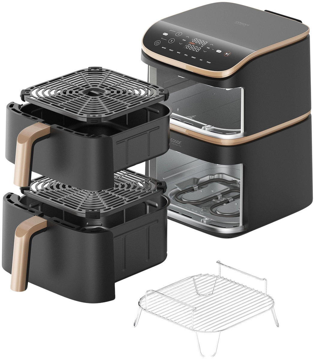 Cosori Turbo Tower Pro 10.8lt με Wi-Fi Μαύρο - Image 11