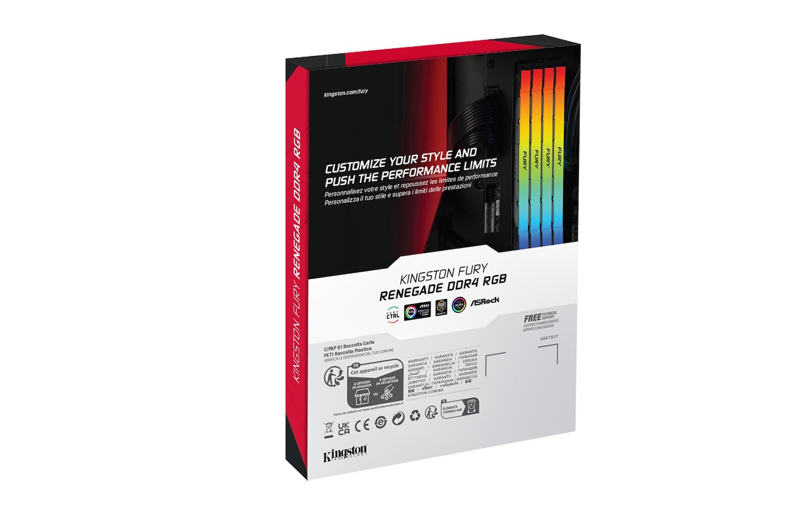Kingston Fury Renegade Rgb DDR4 με Module 1x16GB και Ταχύτητα 3200 για Desktop KF432C16RB12A/16 - Image 6