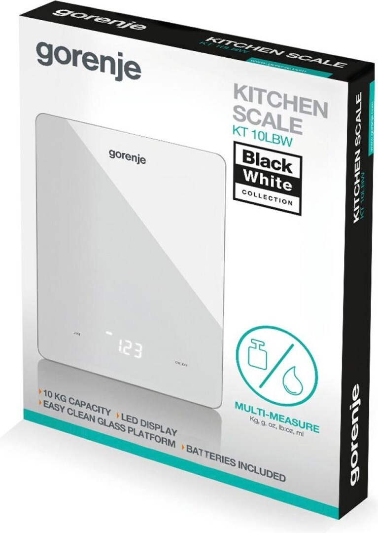 Gorenje Ψηφιακή Ζυγαριά Κουζίνας 1gr/10kg Λευκή - Image 4