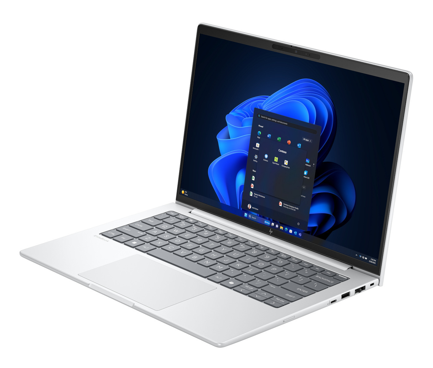 HP EliteBook 8 G1i 14" IPS FHD+ (Ultra 5-225U/24GB/512GB SSD/W11 Pro) Glacier Silver (International English Keyboard) - Image 3