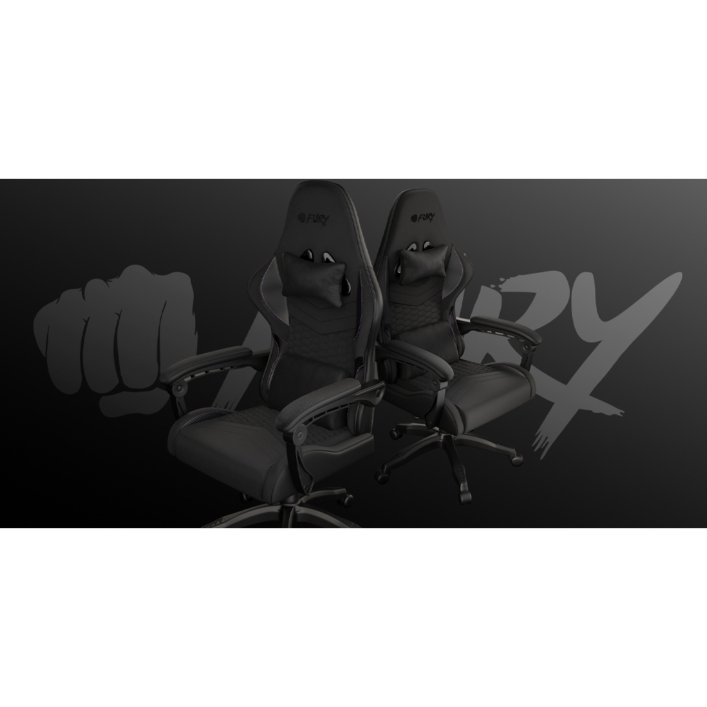 Fury Shinai S4 Υφασμάτινη Καρέκλα Gaming Μαύρη - Image 2