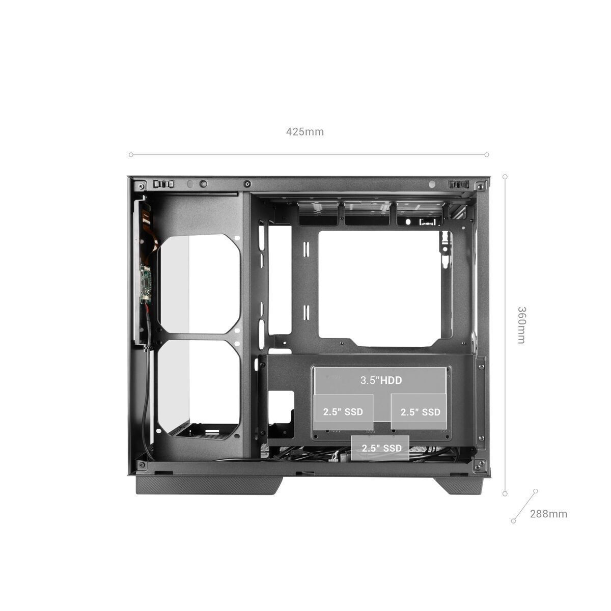 Mars Gaming MC-MIRAGE Gaming Midi Tower Κουτί Υπολογιστή Μαύρο - Image 7