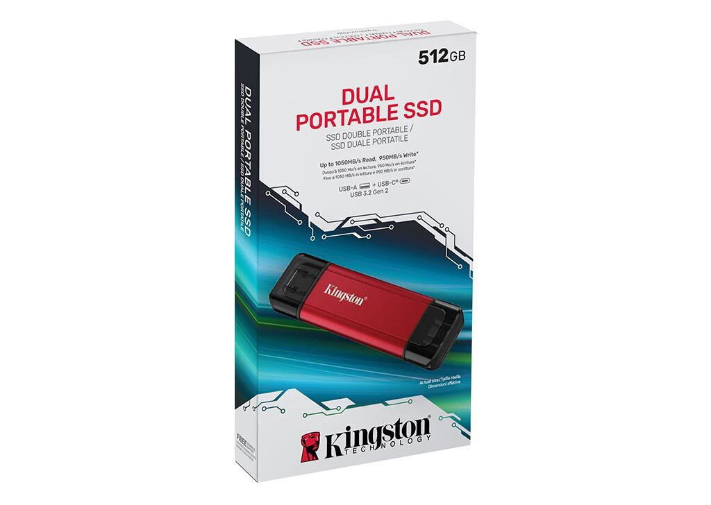 Kingston 512GB USB 3.2 SSD Stick με σύνδεση USB-C Μαύρο - Image 3