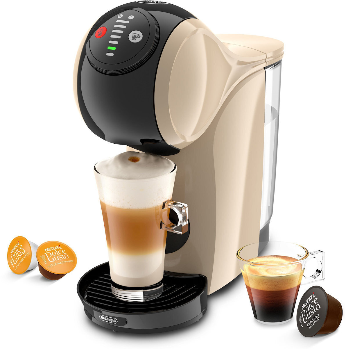 De'Longhi Genio S Καφετιέρα για Κάψουλες Dolce Gusto Πίεσης 15bar Μπεζ