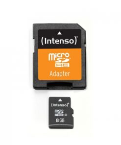 Intenso microSDHC 8GB Class 4 Default Speed με αντάπτορα