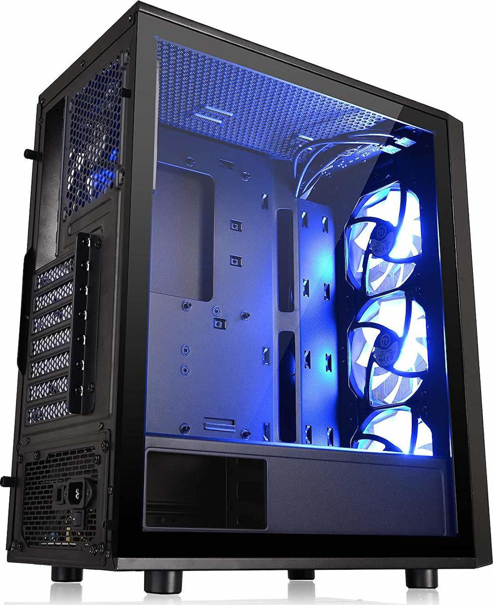 Thermaltake Versa J25 Tempered Glass RGB Edition Gaming Midi Tower Κουτί Υπολογιστή με Πλαϊνό Παράθυρο Μαύρο - Image 4