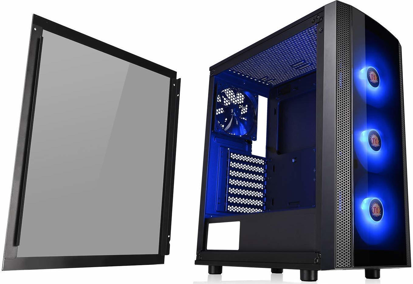 Thermaltake Versa J25 Tempered Glass RGB Edition Gaming Midi Tower Κουτί Υπολογιστή με Πλαϊνό Παράθυρο Μαύρο - Image 3