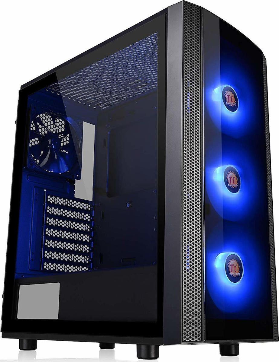 Thermaltake Versa J25 Tempered Glass RGB Edition Gaming Midi Tower Κουτί Υπολογιστή με Πλαϊνό Παράθυρο Μαύρο