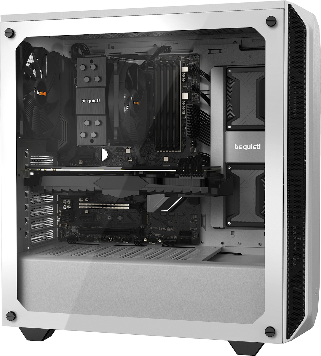 Be Quiet Pure Base 500 Midi Tower Κουτί Υπολογιστή με Πλαϊνό Παράθυρο Λευκό - Image 8