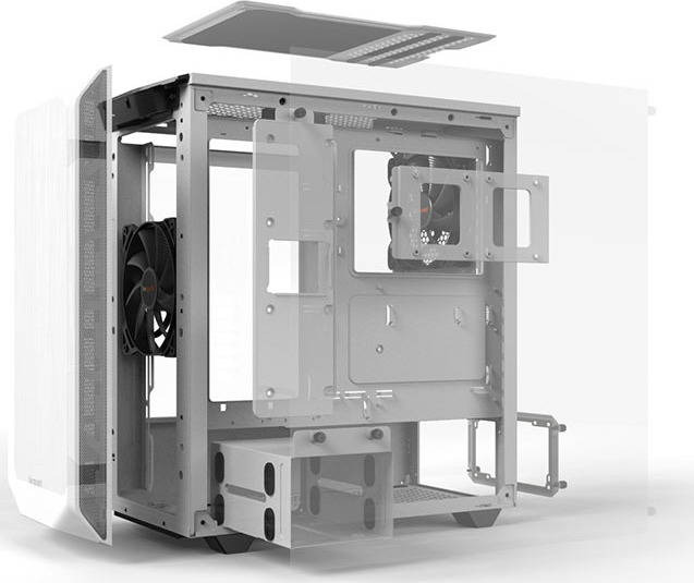 Be Quiet Pure Base 500 Midi Tower Κουτί Υπολογιστή με Πλαϊνό Παράθυρο Λευκό - Image 21