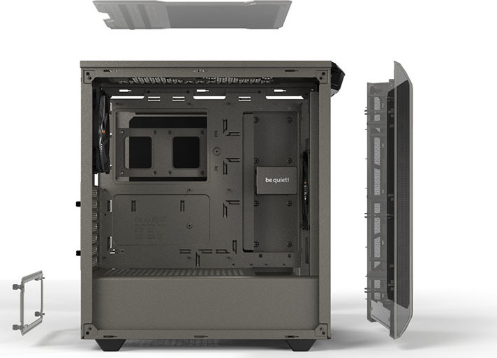 Be Quiet Pure Base 500 Midi Tower Κουτί Υπολογιστή με Πλαϊνό Παράθυρο Γκρι - Image 10