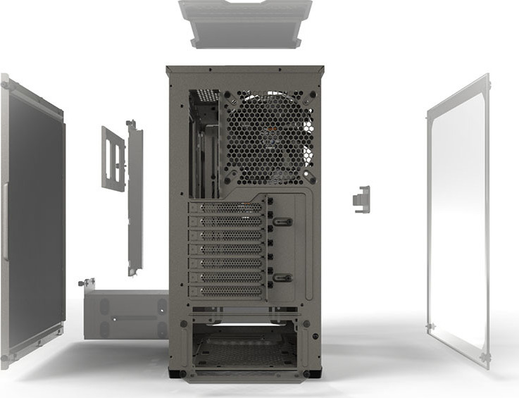 Be Quiet Pure Base 500 Midi Tower Κουτί Υπολογιστή με Πλαϊνό Παράθυρο Γκρι - Image 11