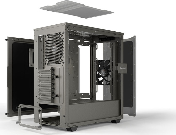 Be Quiet Pure Base 500 Midi Tower Κουτί Υπολογιστή με Πλαϊνό Παράθυρο Γκρι - Image 15