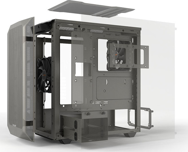 Be Quiet Pure Base 500 Midi Tower Κουτί Υπολογιστή με Πλαϊνό Παράθυρο Γκρι - Image 21