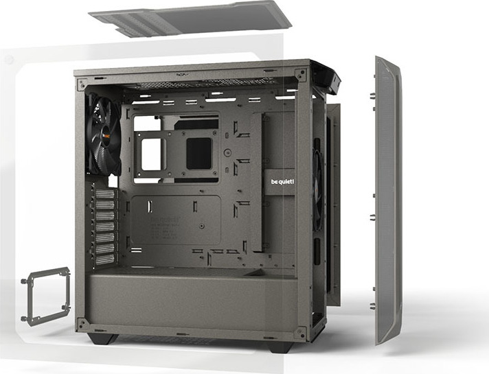 Be Quiet Pure Base 500 Midi Tower Κουτί Υπολογιστή με Πλαϊνό Παράθυρο Γκρι - Image 22