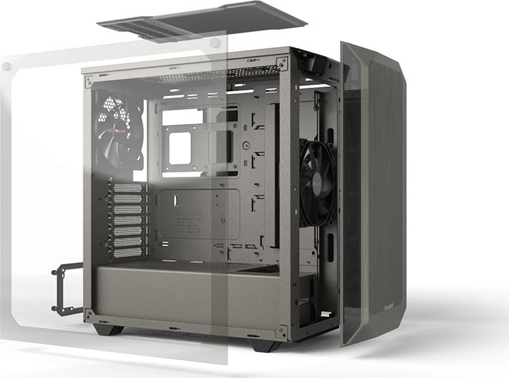 Be Quiet Pure Base 500 Midi Tower Κουτί Υπολογιστή με Πλαϊνό Παράθυρο Γκρι - Image 30
