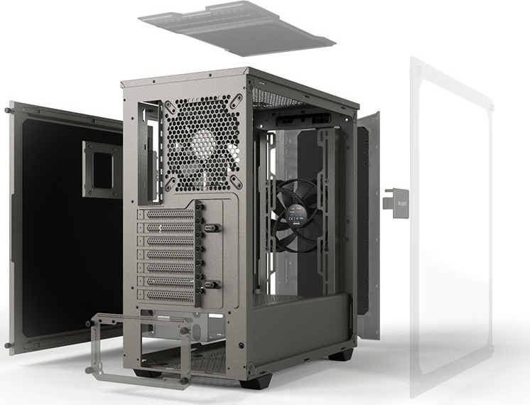 Be Quiet Pure Base 500 Midi Tower Κουτί Υπολογιστή με Πλαϊνό Παράθυρο Γκρι - Image 31
