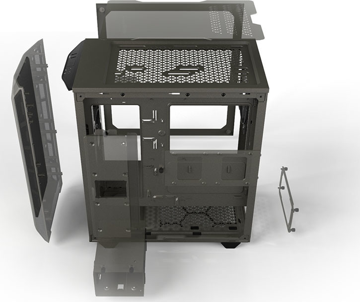 Be Quiet Pure Base 500 Midi Tower Κουτί Υπολογιστή με Πλαϊνό Παράθυρο Γκρι - Image 35