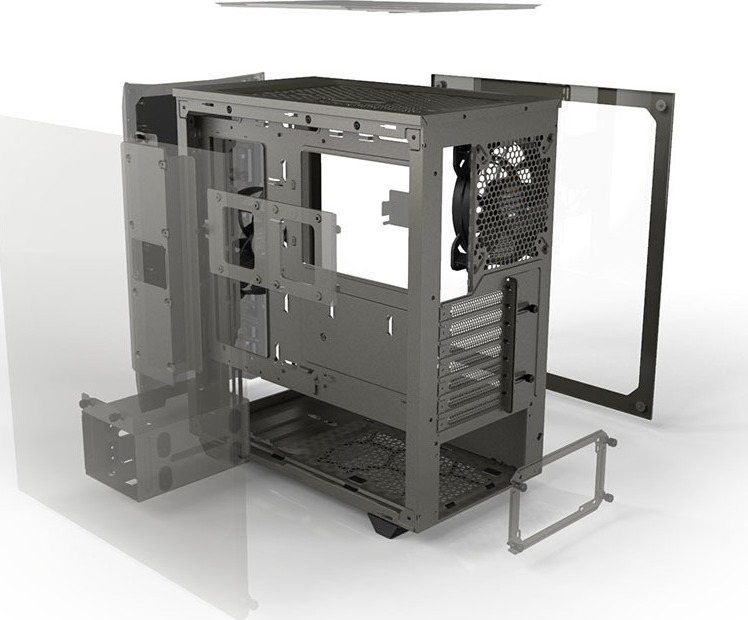 Be Quiet Pure Base 500 Midi Tower Κουτί Υπολογιστή με Πλαϊνό Παράθυρο Γκρι - Image 39