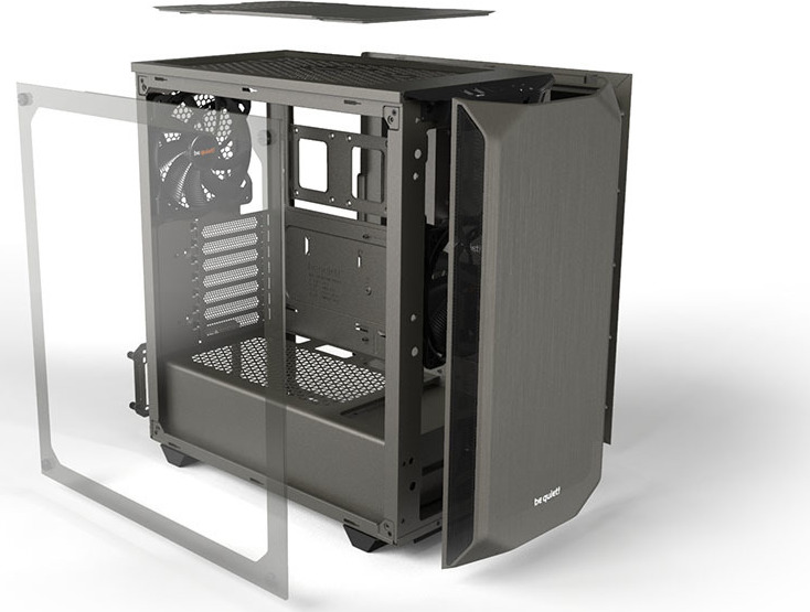 Be Quiet Pure Base 500 Midi Tower Κουτί Υπολογιστή με Πλαϊνό Παράθυρο Γκρι - Image 37