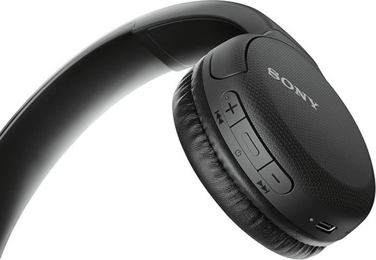 Sony WH-CH510 Ασύρματα / Ενσύρματα On Ear Ακουστικά με 35 ώρες Λειτουργίας και Quick Charge Μαύρα - Image 2
