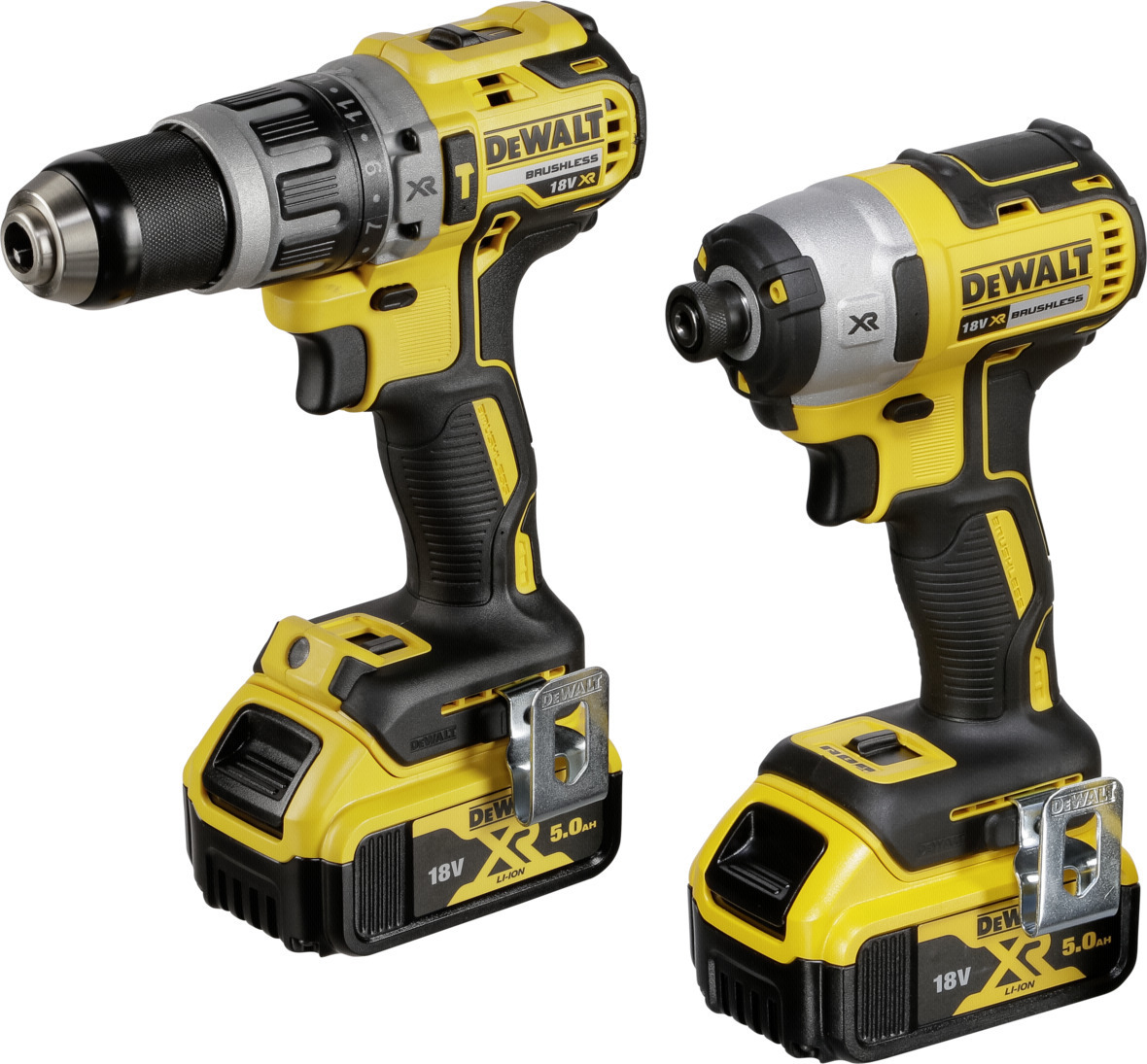Dewalt DCK266P2 Σετ Κρουστικό Δραπανοκατσάβιδο & Παλμικό Κατσαβίδι Brushless 18V με 2 Μπαταρίες 5Ah και Θήκη - Image 2