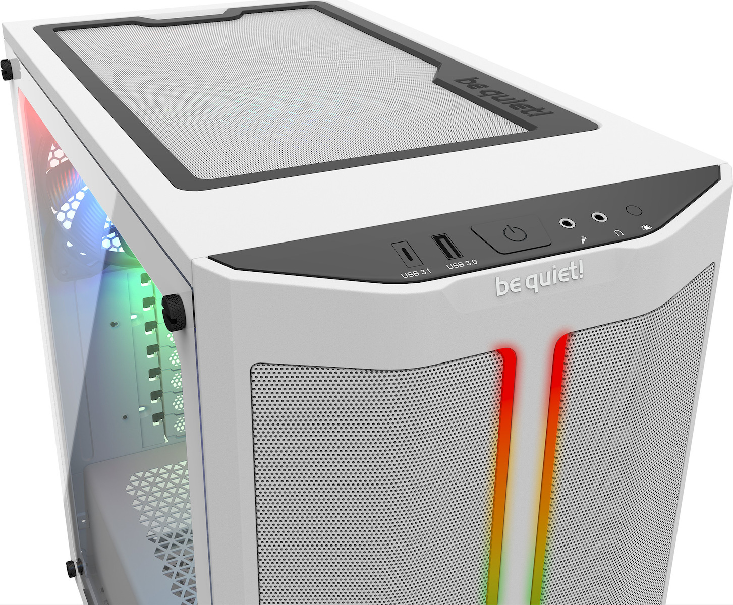 Be Quiet Pure Base 500DX Gaming Midi Tower Κουτί Υπολογιστή με Πλαϊνό Παράθυρο και RGB Φωτισμό Λευκό - Image 5