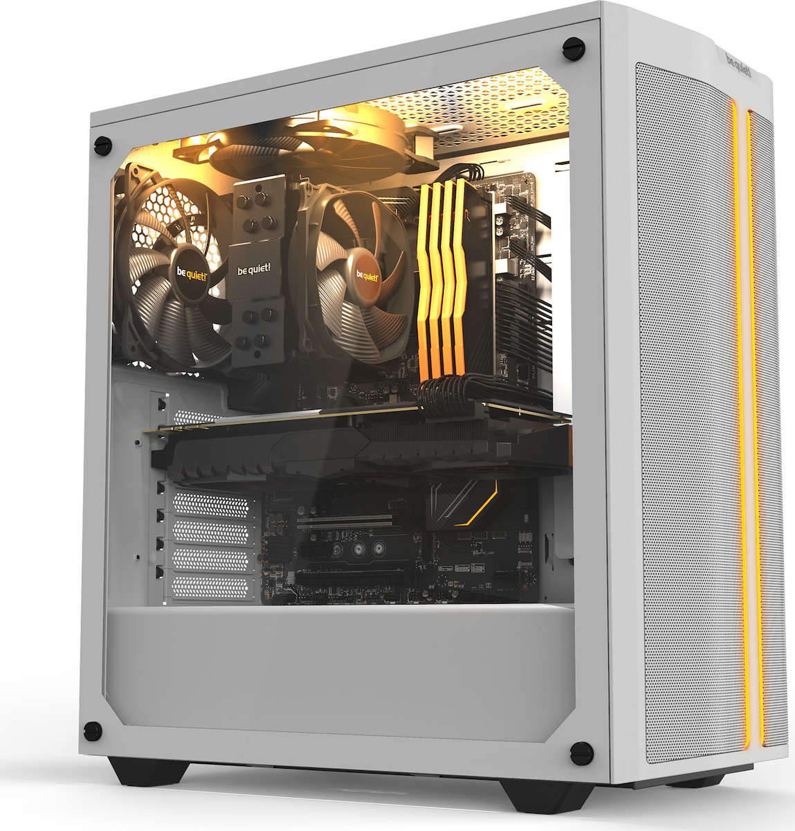 Be Quiet Pure Base 500DX Gaming Midi Tower Κουτί Υπολογιστή με Πλαϊνό Παράθυρο και RGB Φωτισμό Λευκό - Image 7
