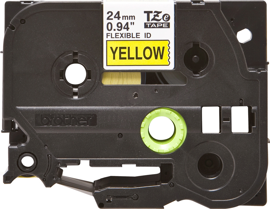 Brother TZE-FX651 Ταινία Ετικετογράφου 8m x 24mm σε Κίτρινο Χρώμα - Image 2